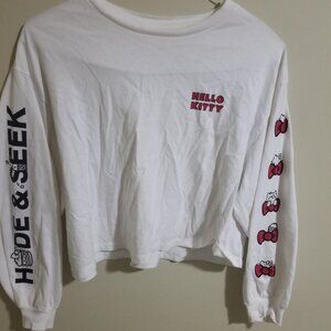 Womens Hello Kitty oversized long sleeved shirt xs